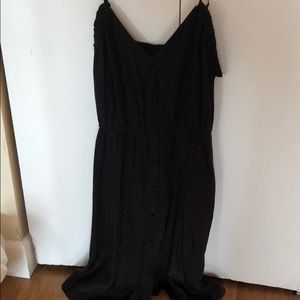 Mini dress with pockets with light floral pattern